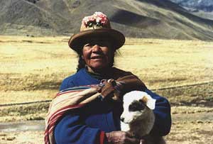 Woman and dog